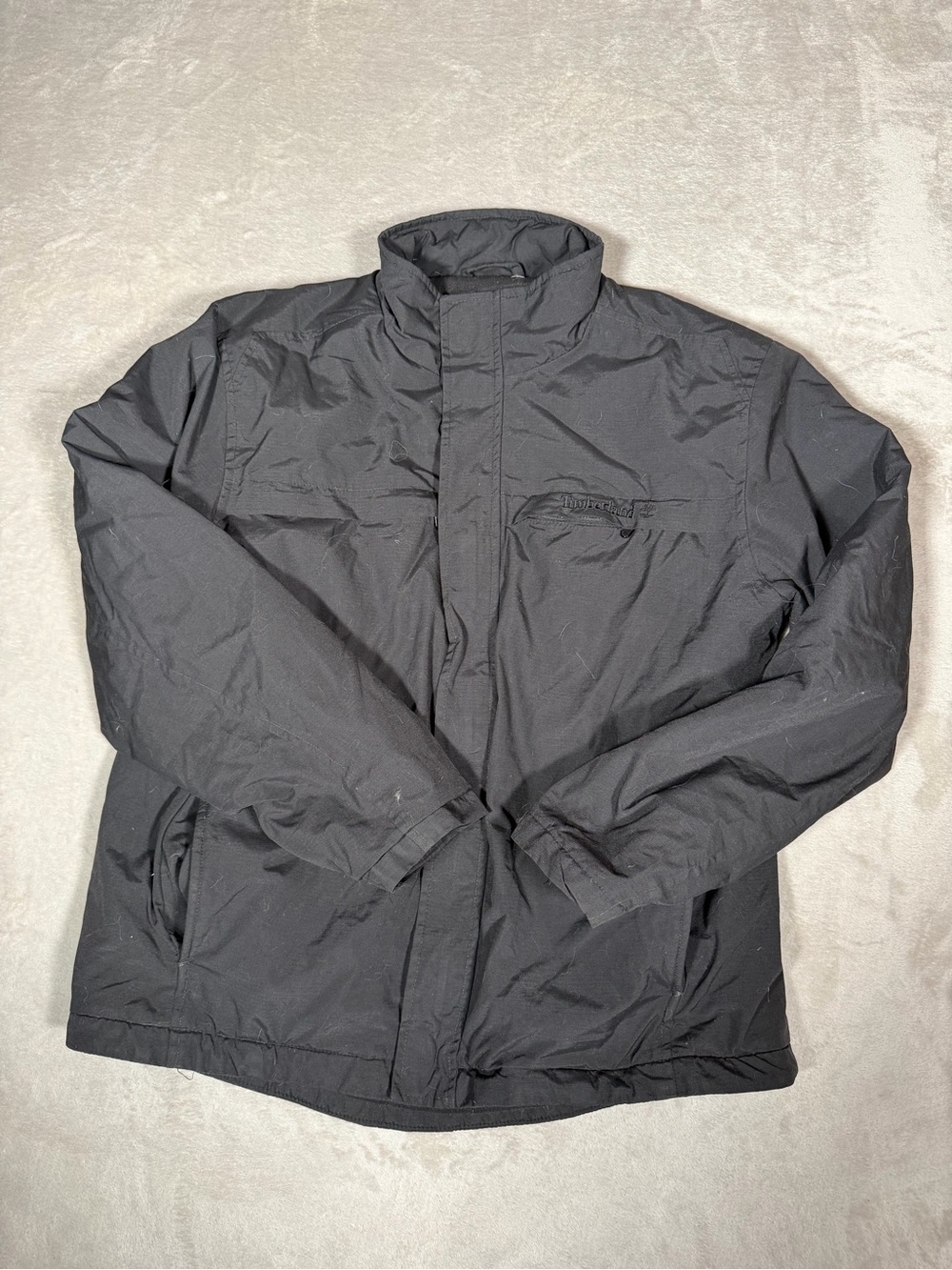 Timberland Men's Black Windbreaker Jacket